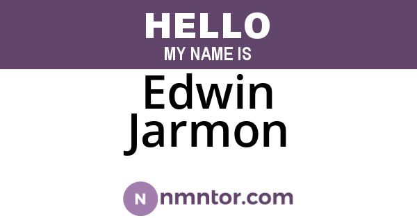 Edwin Jarmon