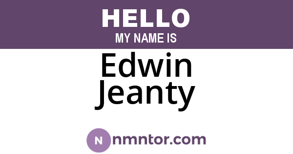 Edwin Jeanty