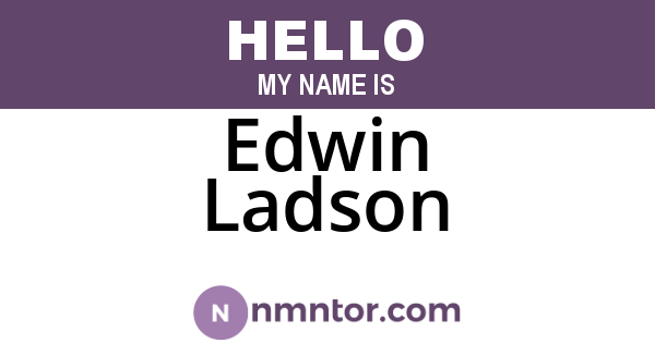 Edwin Ladson