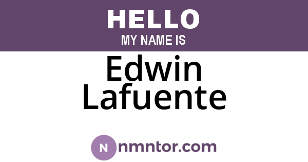 Edwin Lafuente