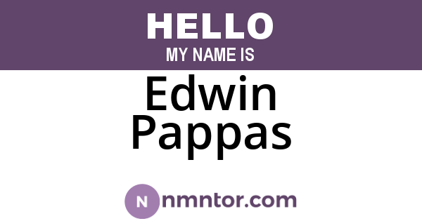 Edwin Pappas