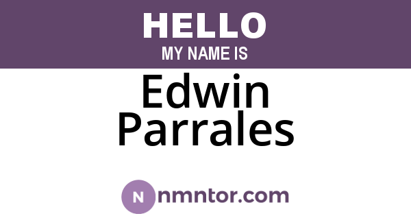 Edwin Parrales