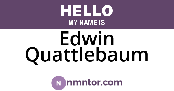 Edwin Quattlebaum