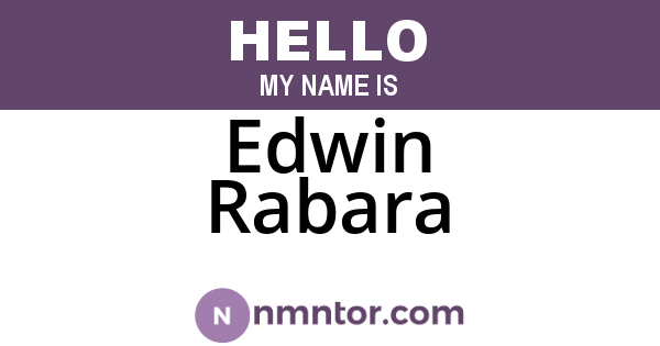 Edwin Rabara