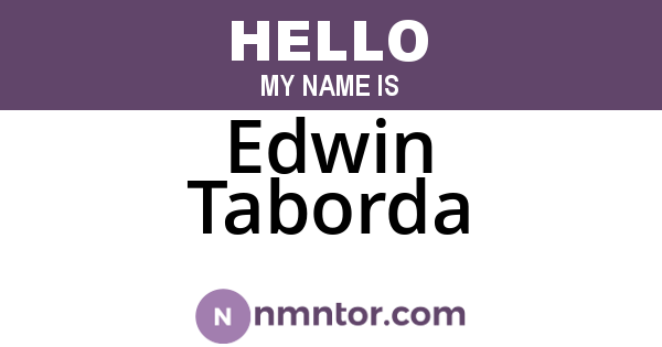 Edwin Taborda