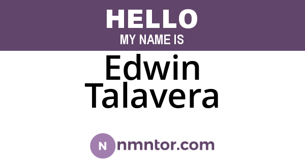Edwin Talavera