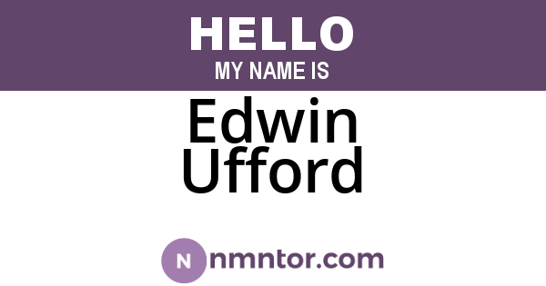 Edwin Ufford