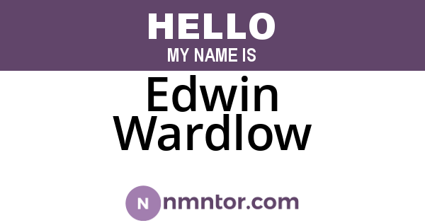 Edwin Wardlow