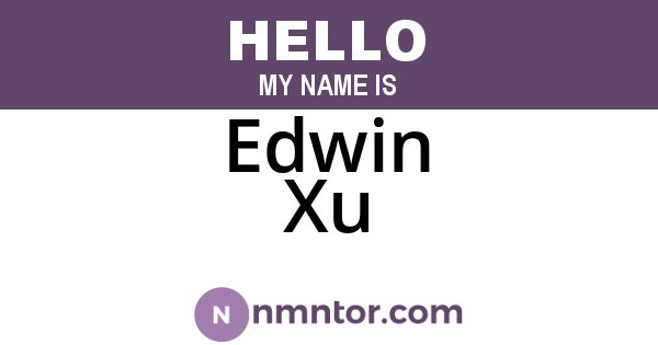 Edwin Xu