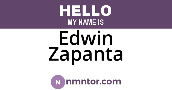 Edwin Zapanta