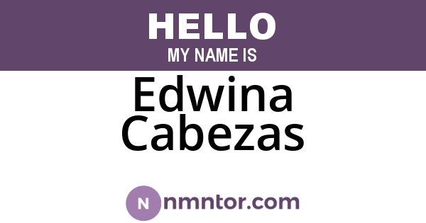 Edwina Cabezas