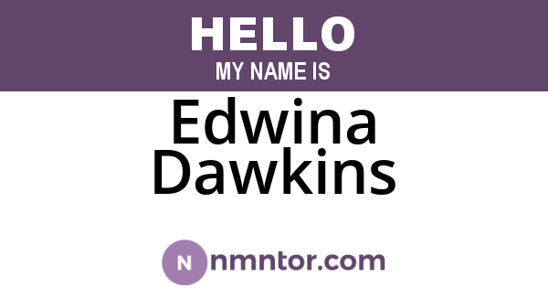 Edwina Dawkins