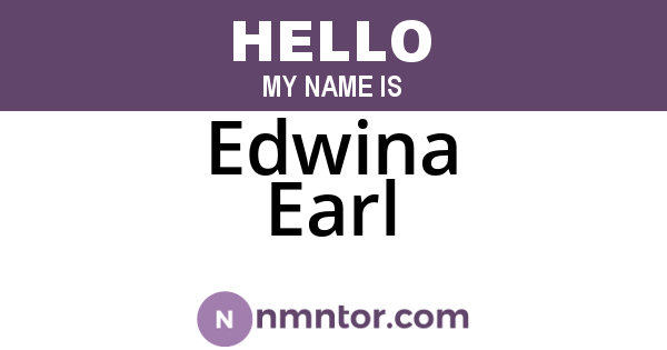Edwina Earl