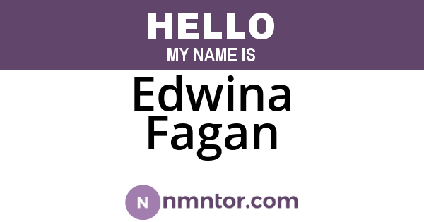 Edwina Fagan