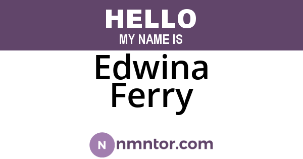 Edwina Ferry