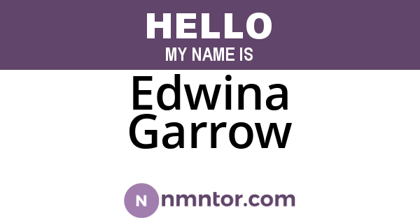 Edwina Garrow