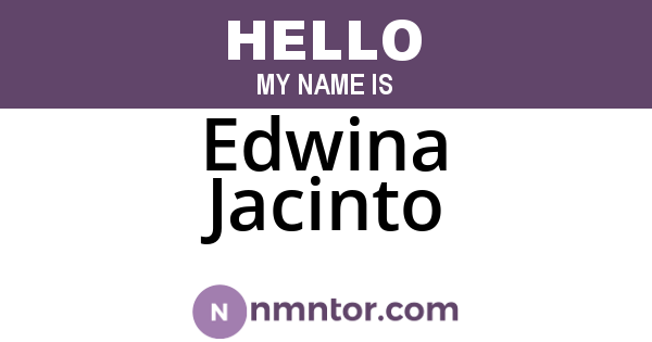 Edwina Jacinto