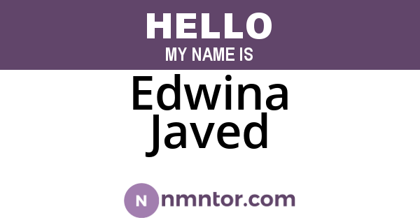 Edwina Javed