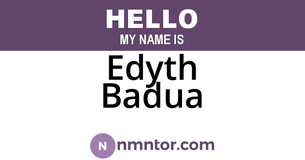 Edyth Badua