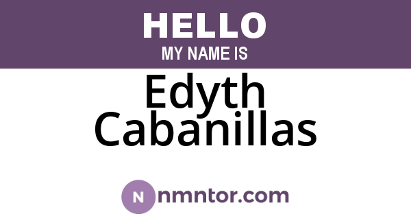 Edyth Cabanillas