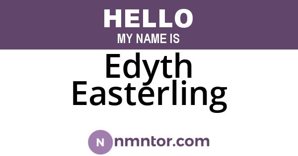 Edyth Easterling