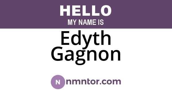 Edyth Gagnon