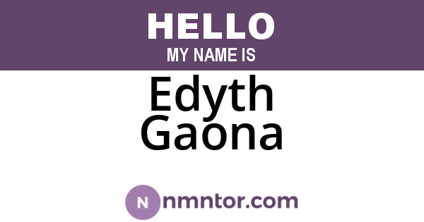 Edyth Gaona