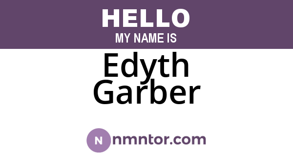Edyth Garber