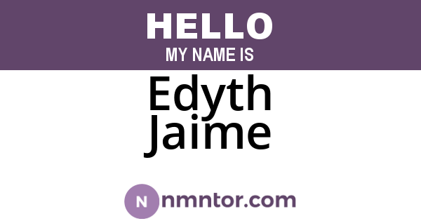 Edyth Jaime