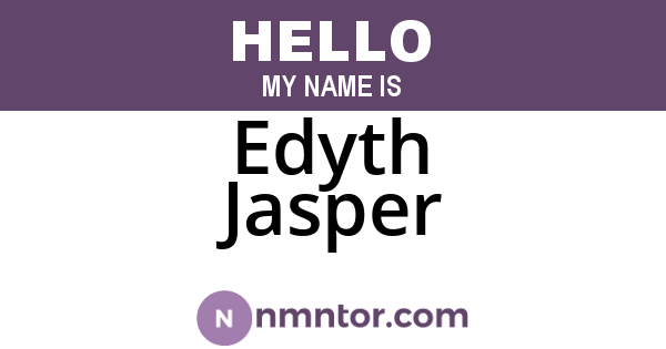 Edyth Jasper