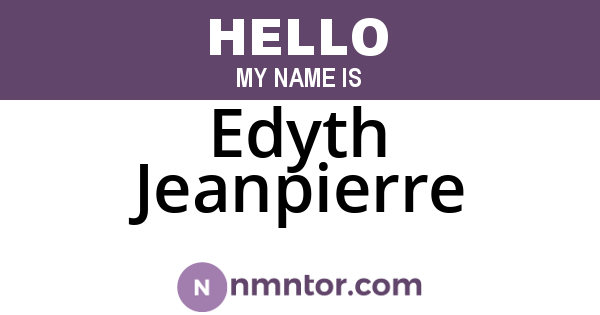 Edyth Jeanpierre