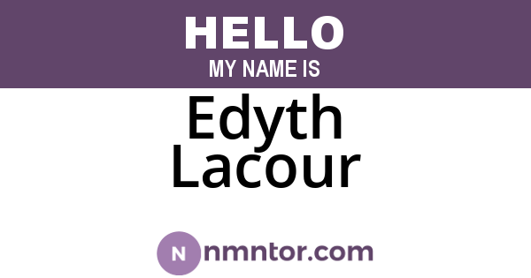Edyth Lacour