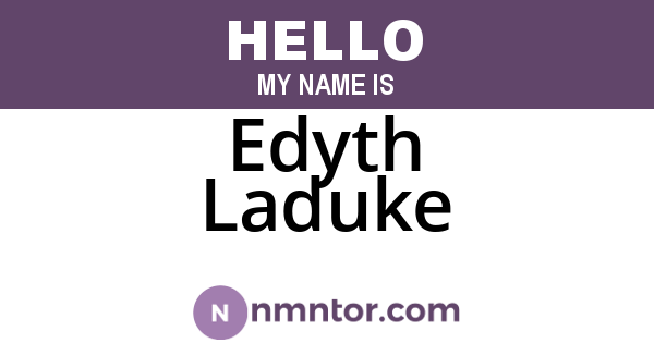 Edyth Laduke