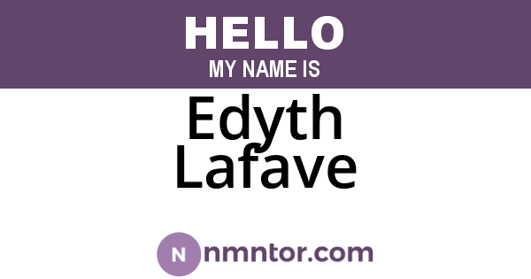 Edyth Lafave