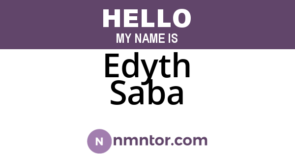 Edyth Saba