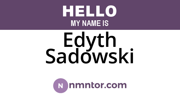Edyth Sadowski