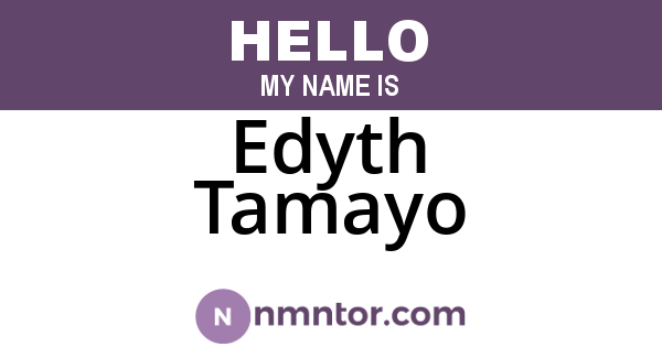 Edyth Tamayo
