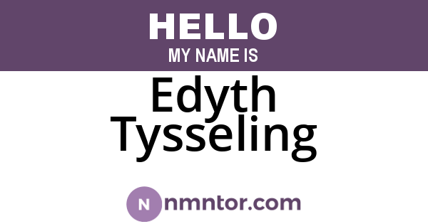 Edyth Tysseling