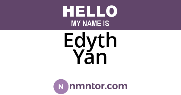 Edyth Yan