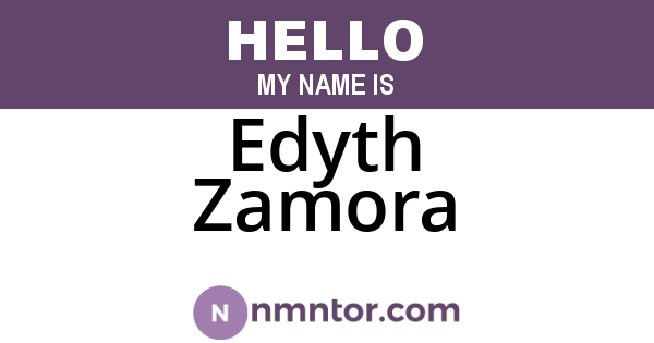 Edyth Zamora