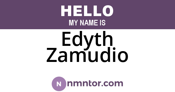 Edyth Zamudio