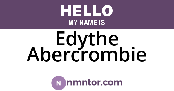 Edythe Abercrombie