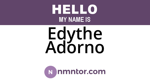 Edythe Adorno