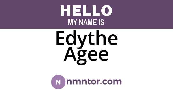 Edythe Agee