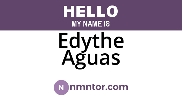 Edythe Aguas