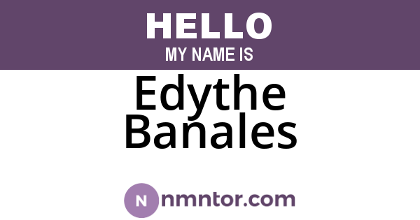 Edythe Banales