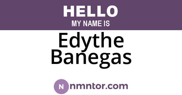 Edythe Banegas
