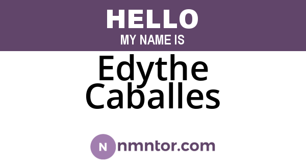 Edythe Caballes
