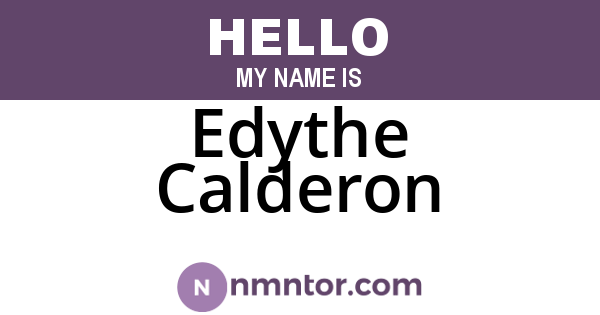 Edythe Calderon