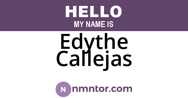 Edythe Callejas